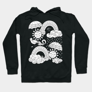 Noncolored Fairytale Weather Forecast Print Hoodie